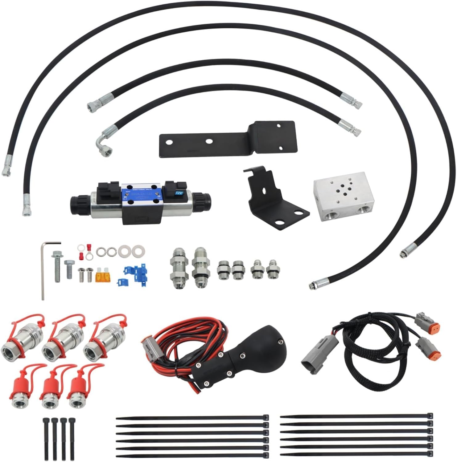Silscvtt Third Function Valve Kit replacement for Kubota MX4700, MX4800, MX5000, MX5100, MX5200, MX5800 Series Tractors