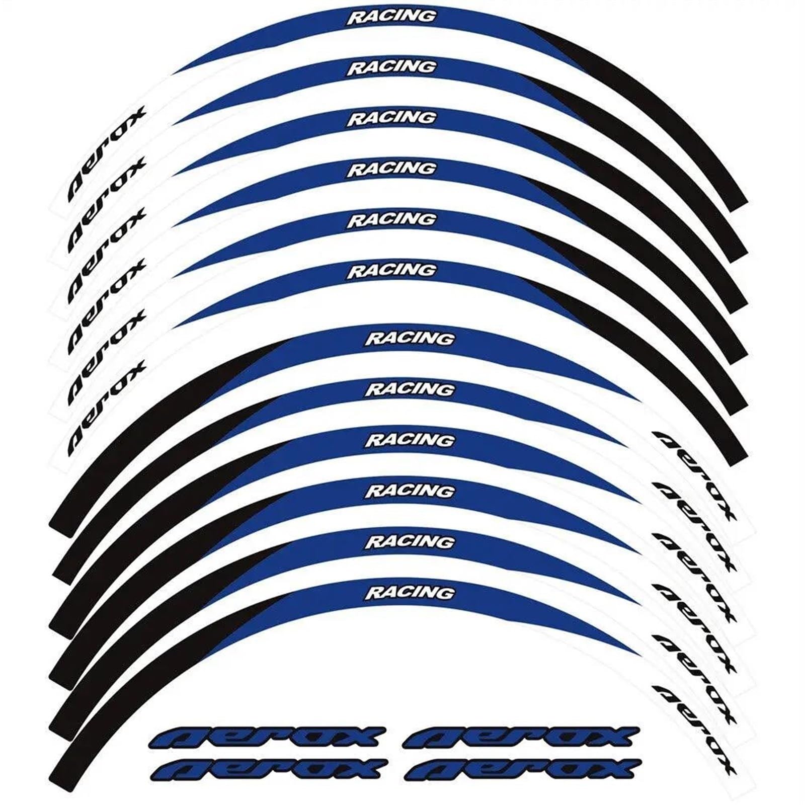 Motorcycle Wheel Sticker Decal Reflective Rim for Yamaha NVX155 for Aerox 155