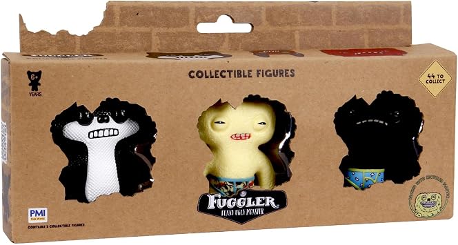 Fuggler Funny Ugly Monster Collectible Figures - Pack of 3 Random Figures