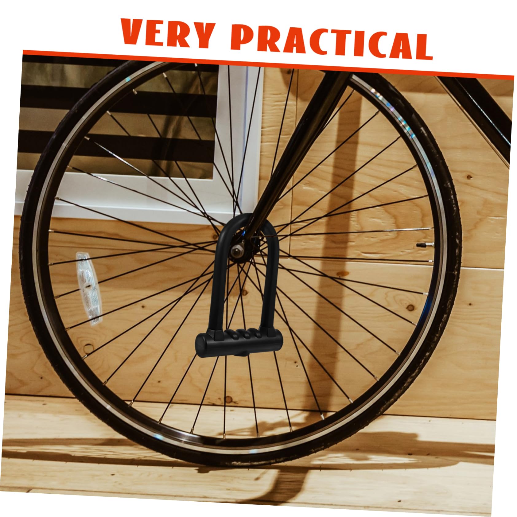 Antivol Vélo U en Silicone et Fer, Double Ouverture Renforcée | Noir, Design Élégant et Profil Portable, Protection Fiable la Coupe, Usage Cyclisme et Sécurité