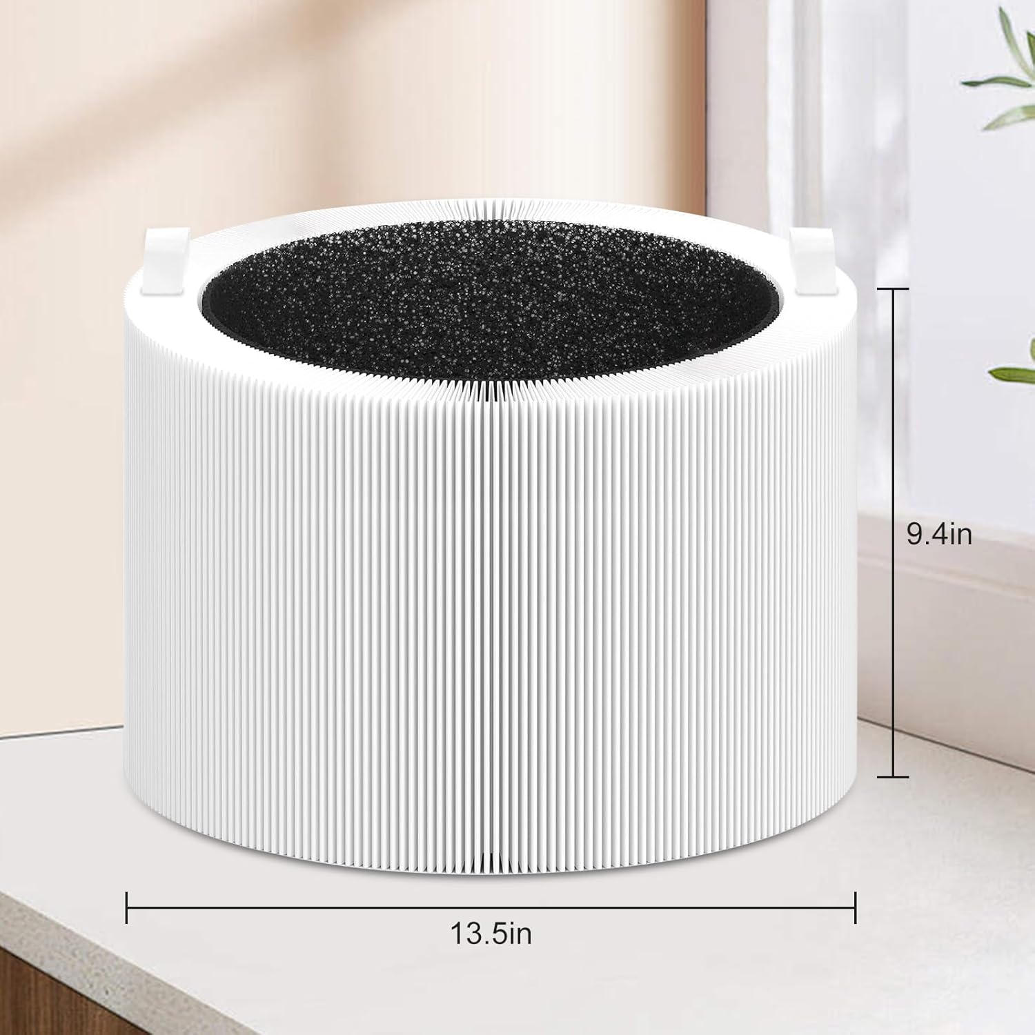 2𝟏𝟏𝐢 𝐌𝐚𝐱 Replacement Filter Compatible with Blueair Blue Pure 211i Max Smart Machine, Efficient 3-in-1 Particle Dust Pet Dander Filter&Odor Smoke Activated Carbon Filter, #F2MAX, White, 2Pack