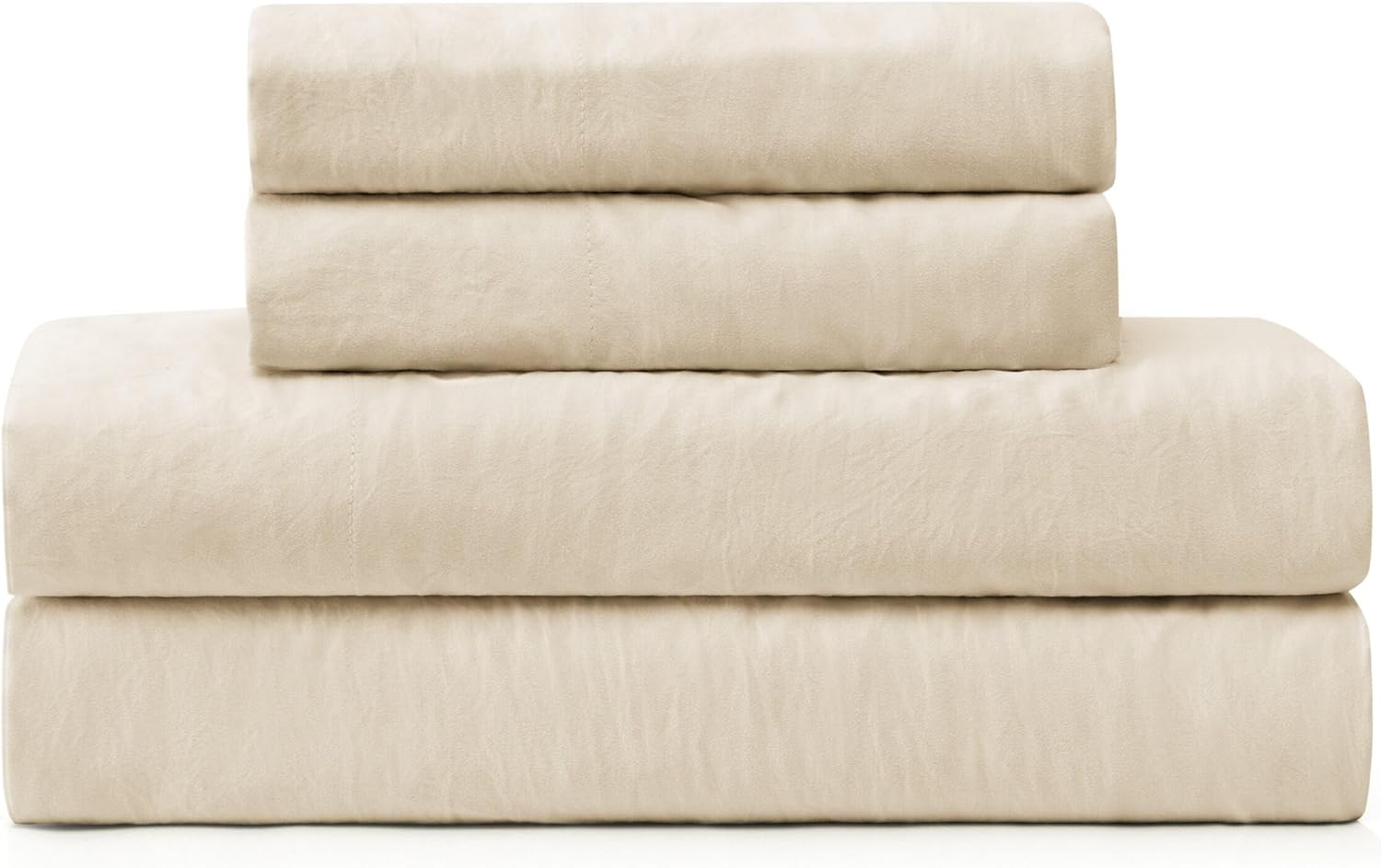 UGG Devon Luxury Sheet Set - Ultra-Soft Prewashed Comfort, 3 or 4-Piece Bedding Set with Flat Sheet, Fitted Sheet, and Pillowcases - Cozy and Breathable for Ultimate Relaxation (Birch, King)