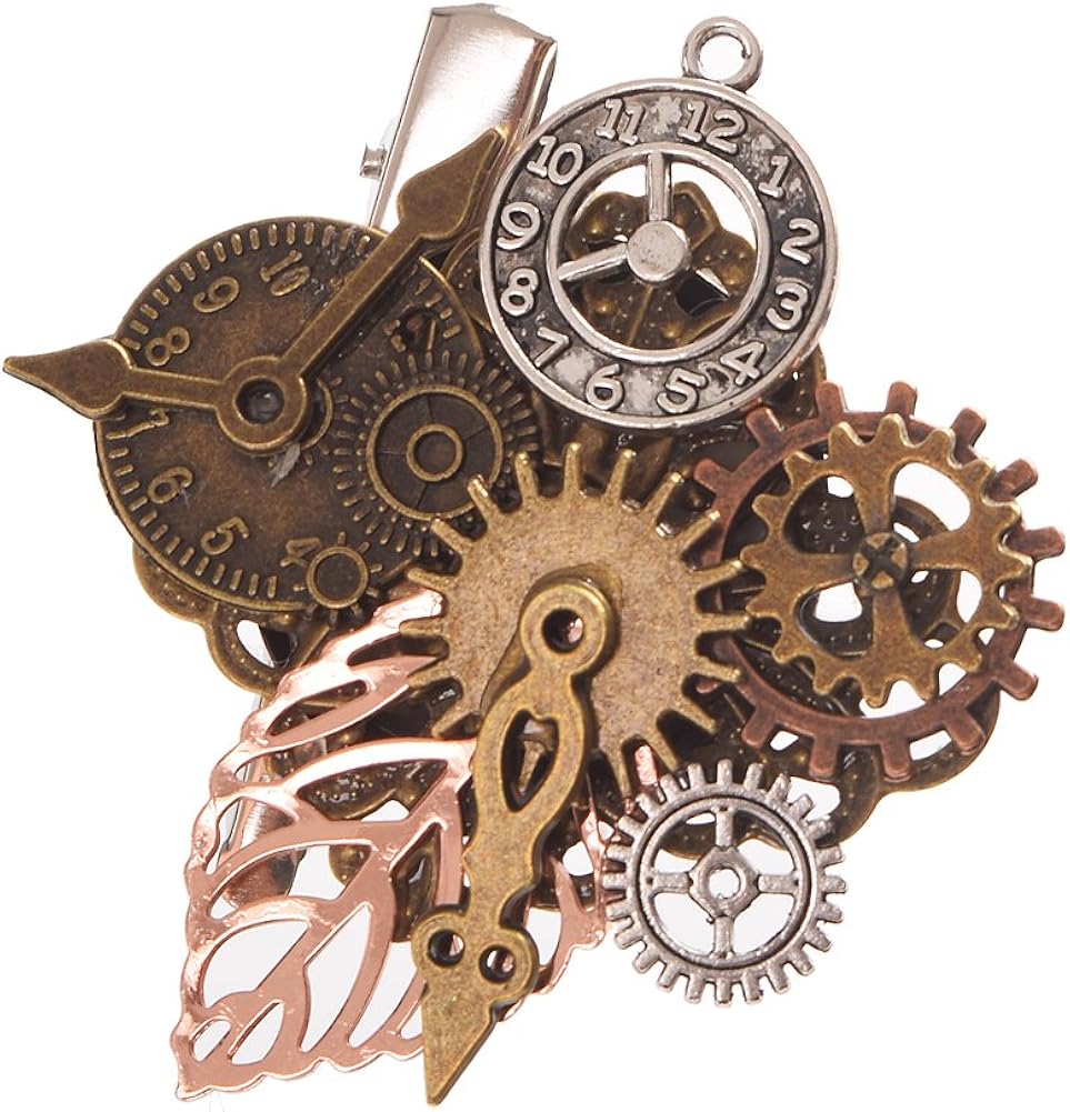 GRACEART Steampunk Gears Clock Hair pin : Clothing, Shoes & Jewelry
