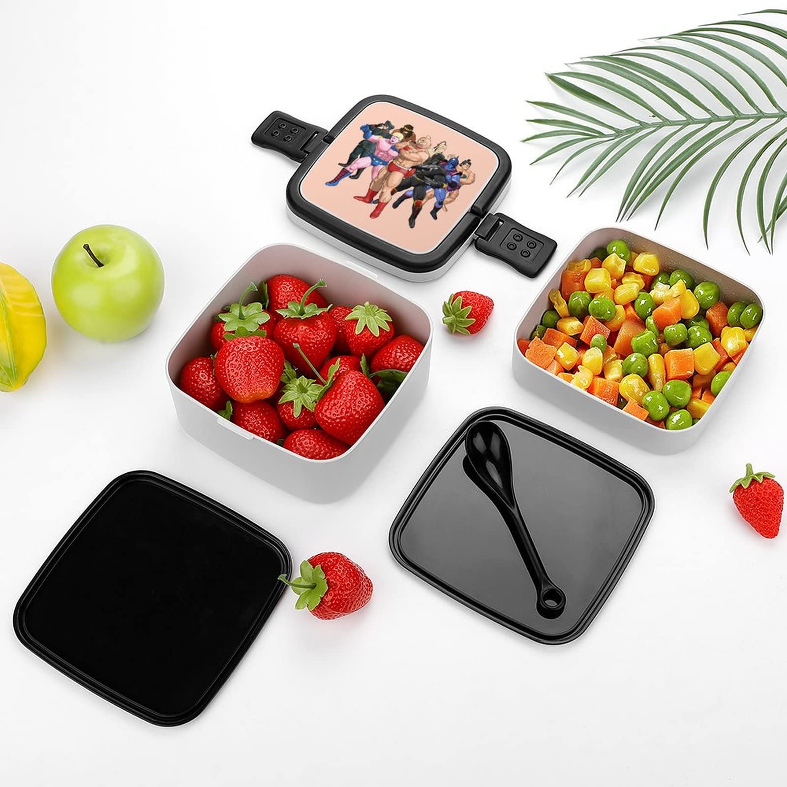 Amazon | キン肉マン 弁当箱 ランチボックス 二段 抗菌 お弁当箱