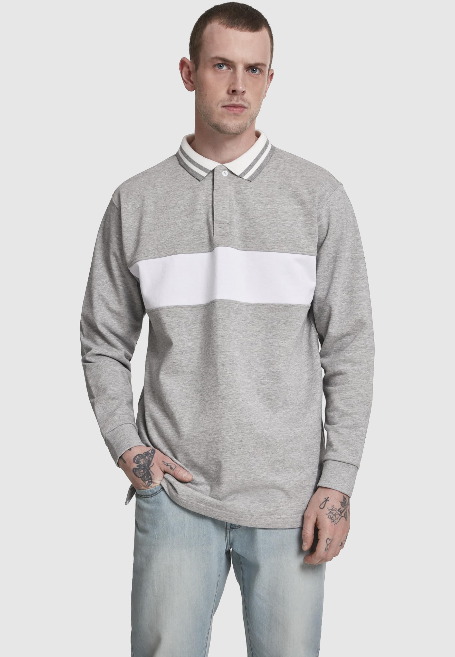 Urban Classics Koszulka Mężczyźni Rugby Panel Shirt