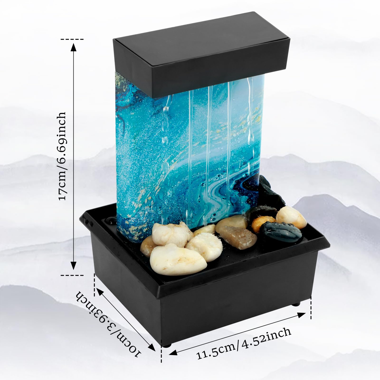 置物 Battery Operated Musical Water Fountain Amazon.com: Tabletop Fountain with Light - Battery/USB