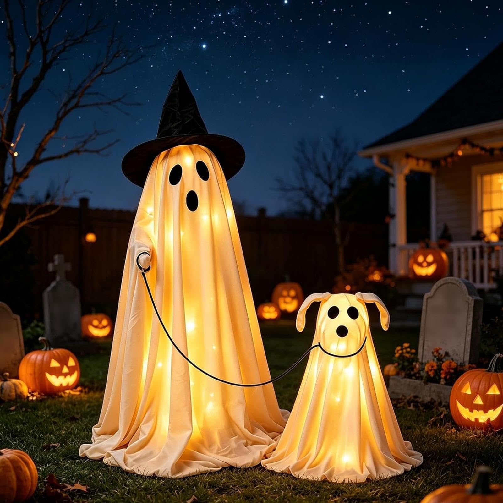 Decorazioni Halloween Fantasma Da Esterno Ornamenti Da Giardino Spettrali