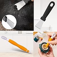 Vista 7 de Juego de 6 cepillos de limpieza de cocina, cepillo de latón para estufa de gas de limpieza profunda, cepillos de nailon para fregadero de cocina