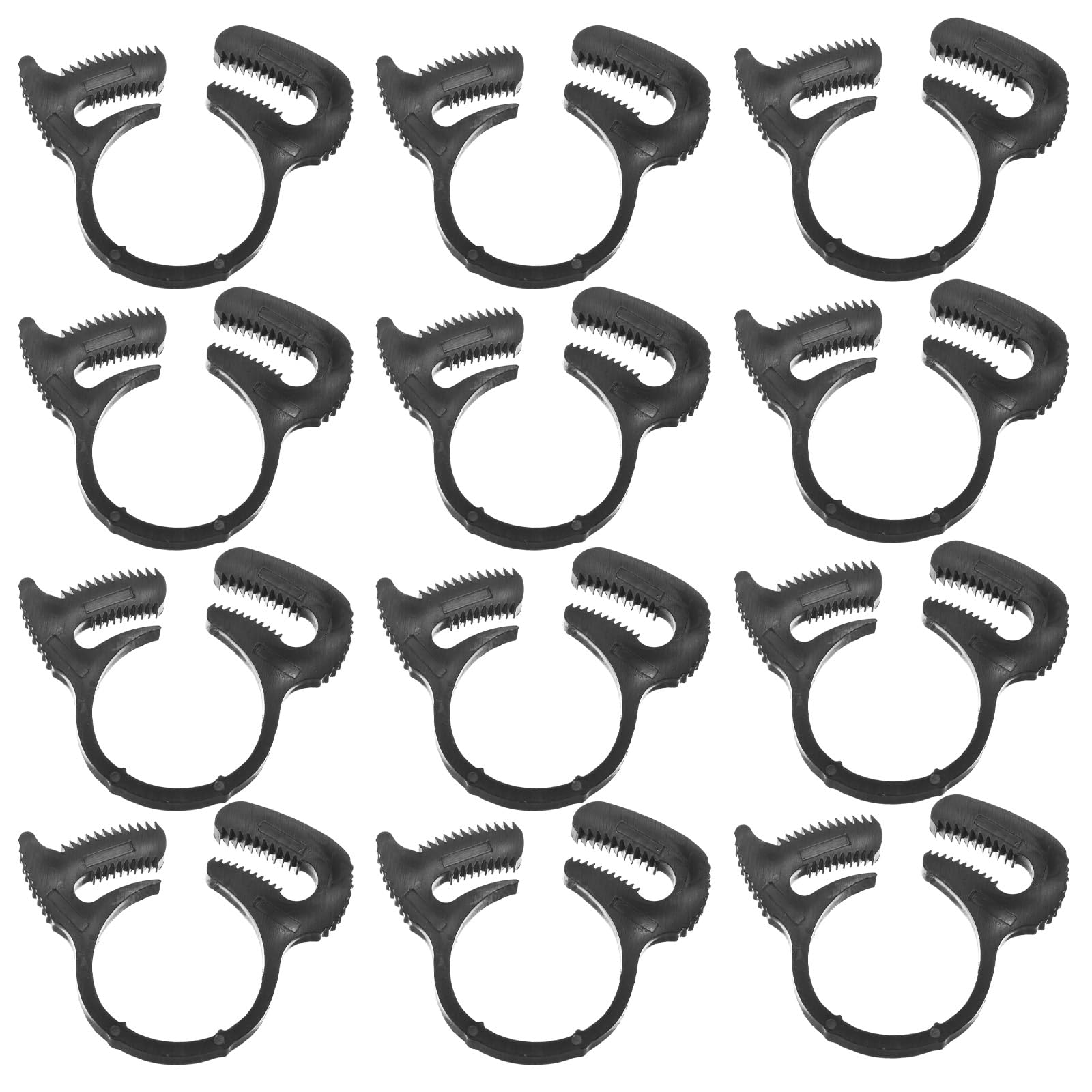 M METERXITY 12-Pack Double Gripping Nylon Hose Clamps 3/4" 16.9-19mmmm
