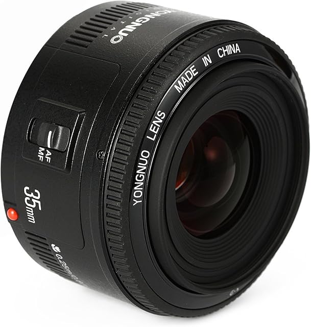 YONGNUO YN35mm F2 Lens 1:2 AF/MF Wide-Angle Fixed/Prime Auto Focus Lens For Canon EF Mount EOS Camera + NAMVO Flash Diffuser