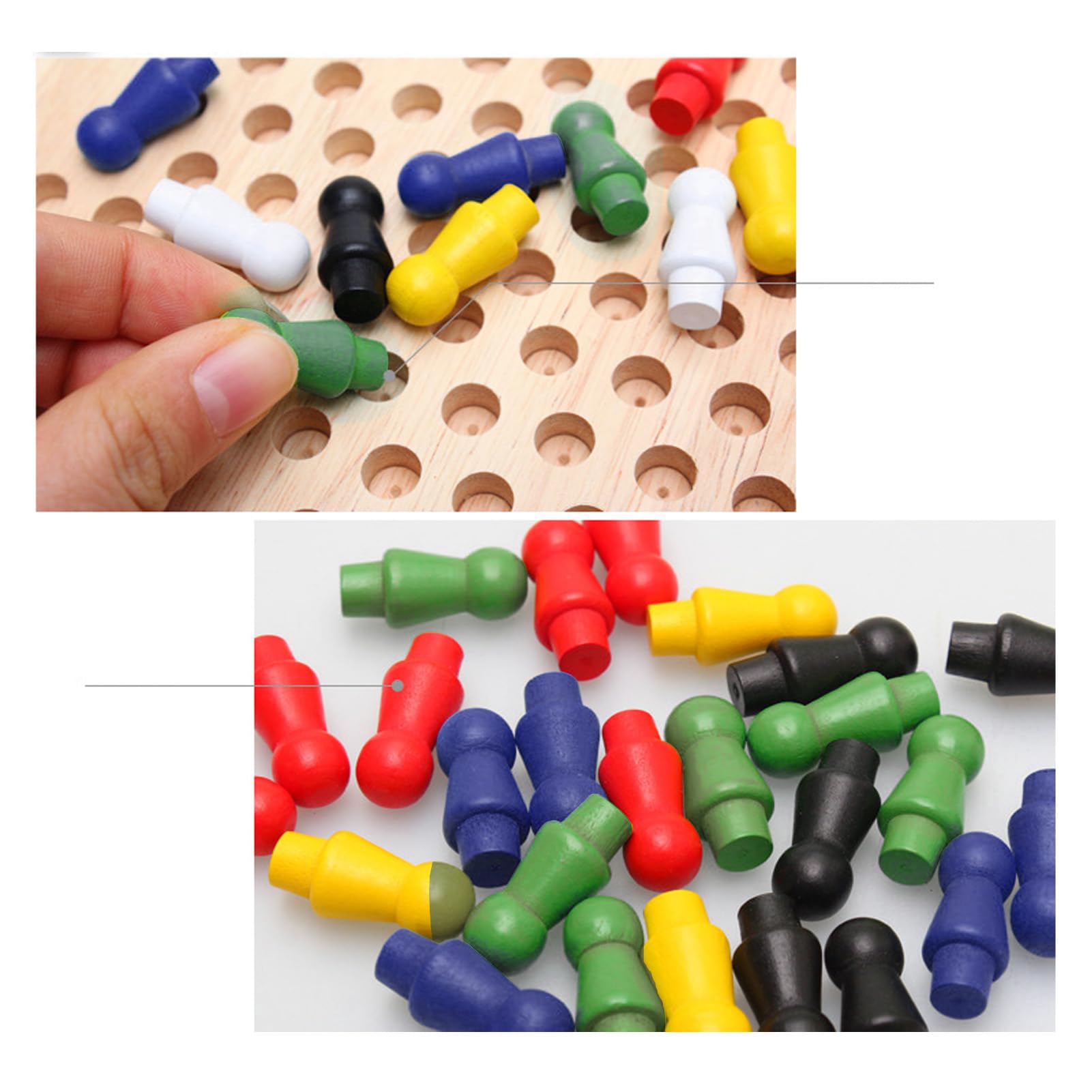 Chinese Checkers Set, Chinese Checkers Set, Colorful Chess with Chess Pieces for Kids Adults for Home Travel Camping