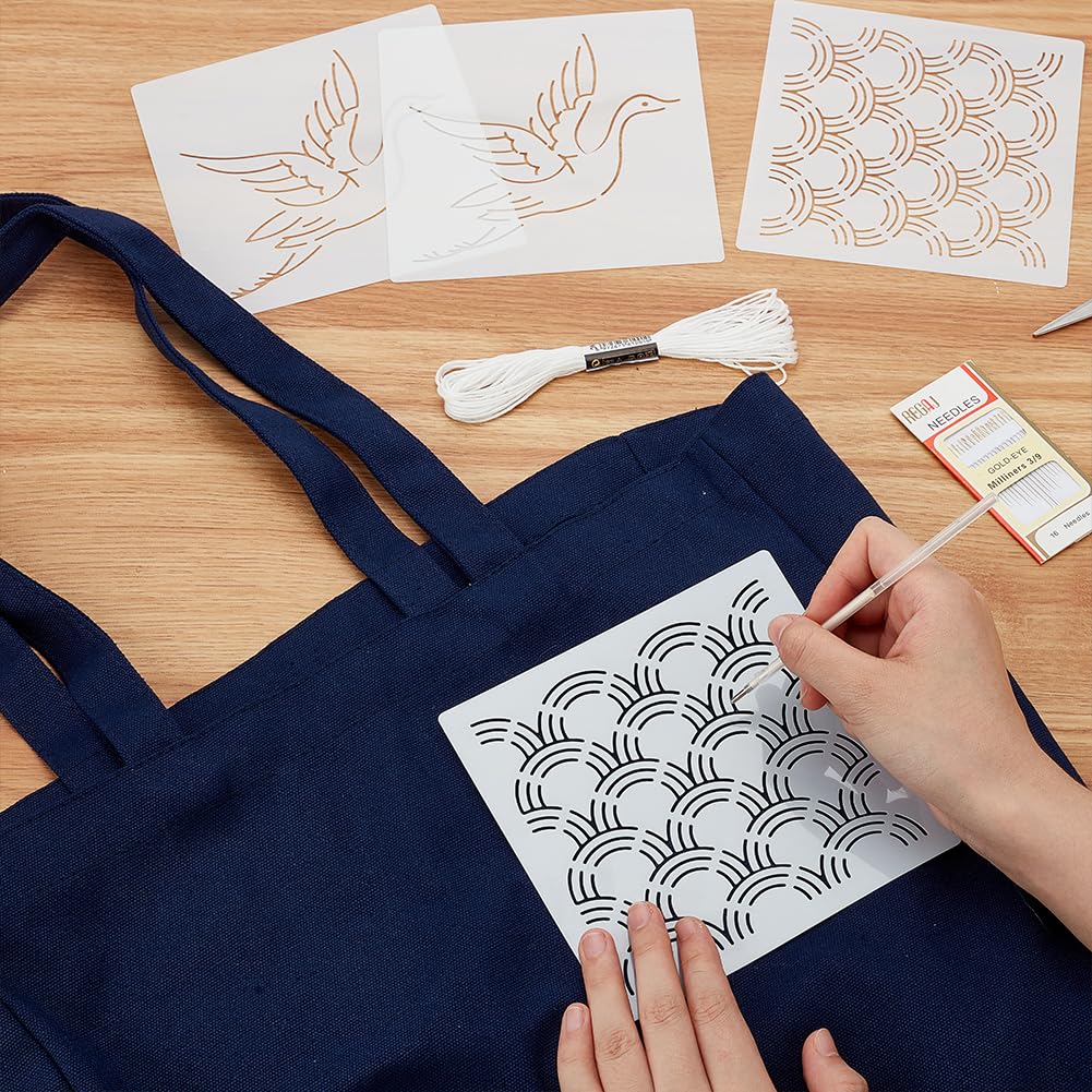 Weihnachts Kreuzstich Set - DIY Kissenbezug 45x45cm Mit Allem Zubehör