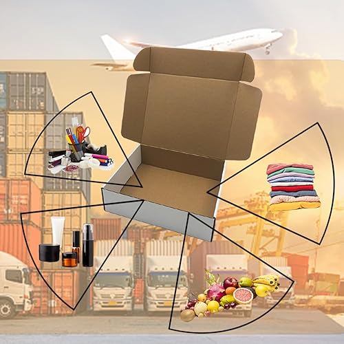 Miniatura 4 de Cajas de envío de 11 x 9 x 3 pulgadas, juego de 25 unidades, cajas de cartón corrugado blanco para envíos de literatura, envíos de pequeñas