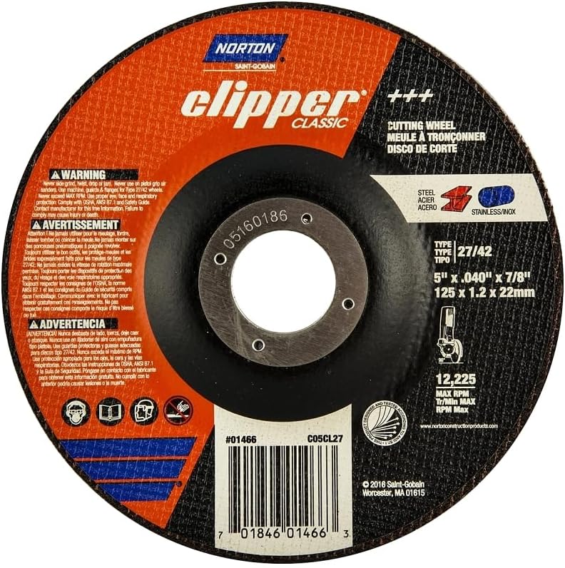 CLIPPER CUT-OFF WHEEL 045"X7/8"
