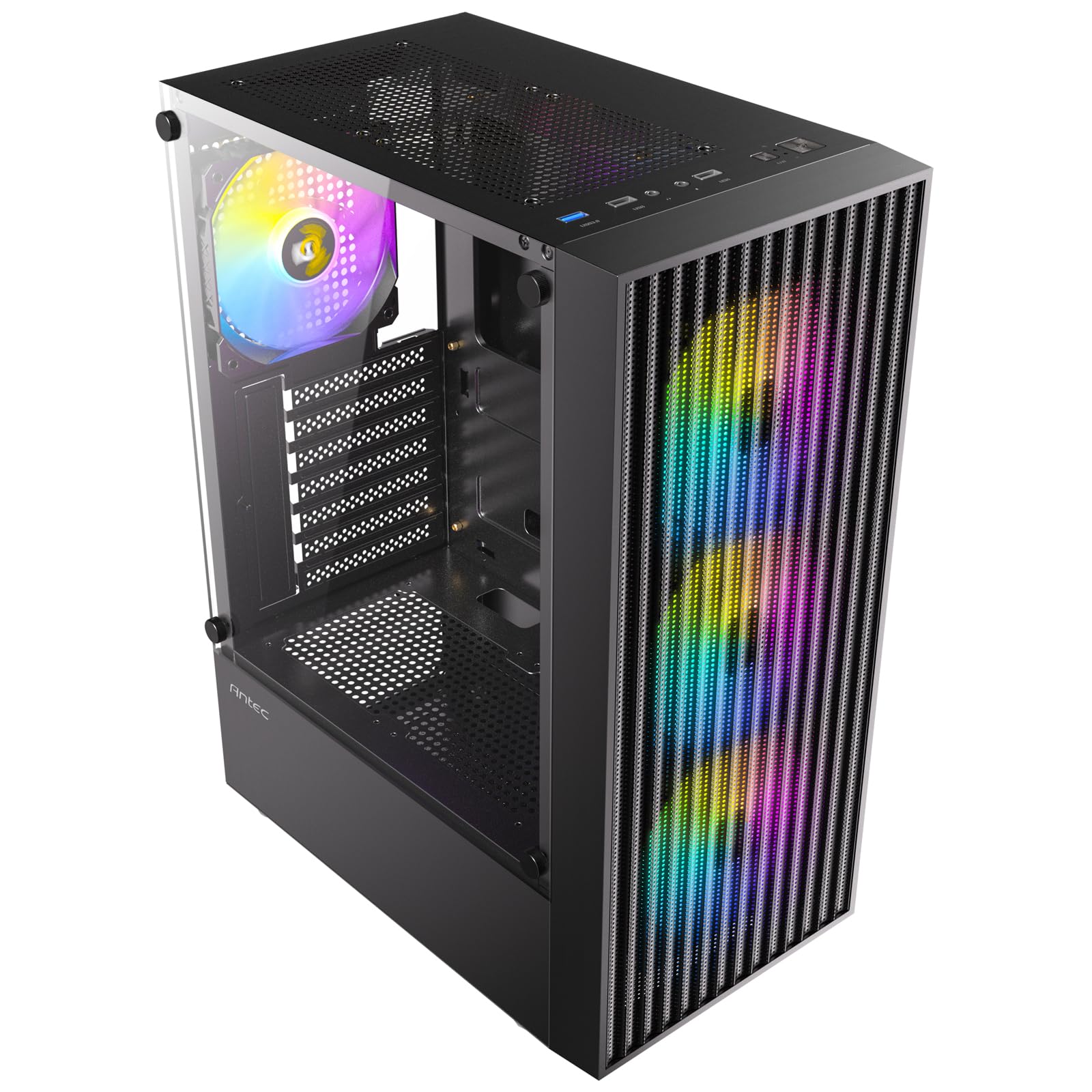 ANTEC AX27 RGB Elite PC Boîtier Midi Tower Gaming ATX, Noir