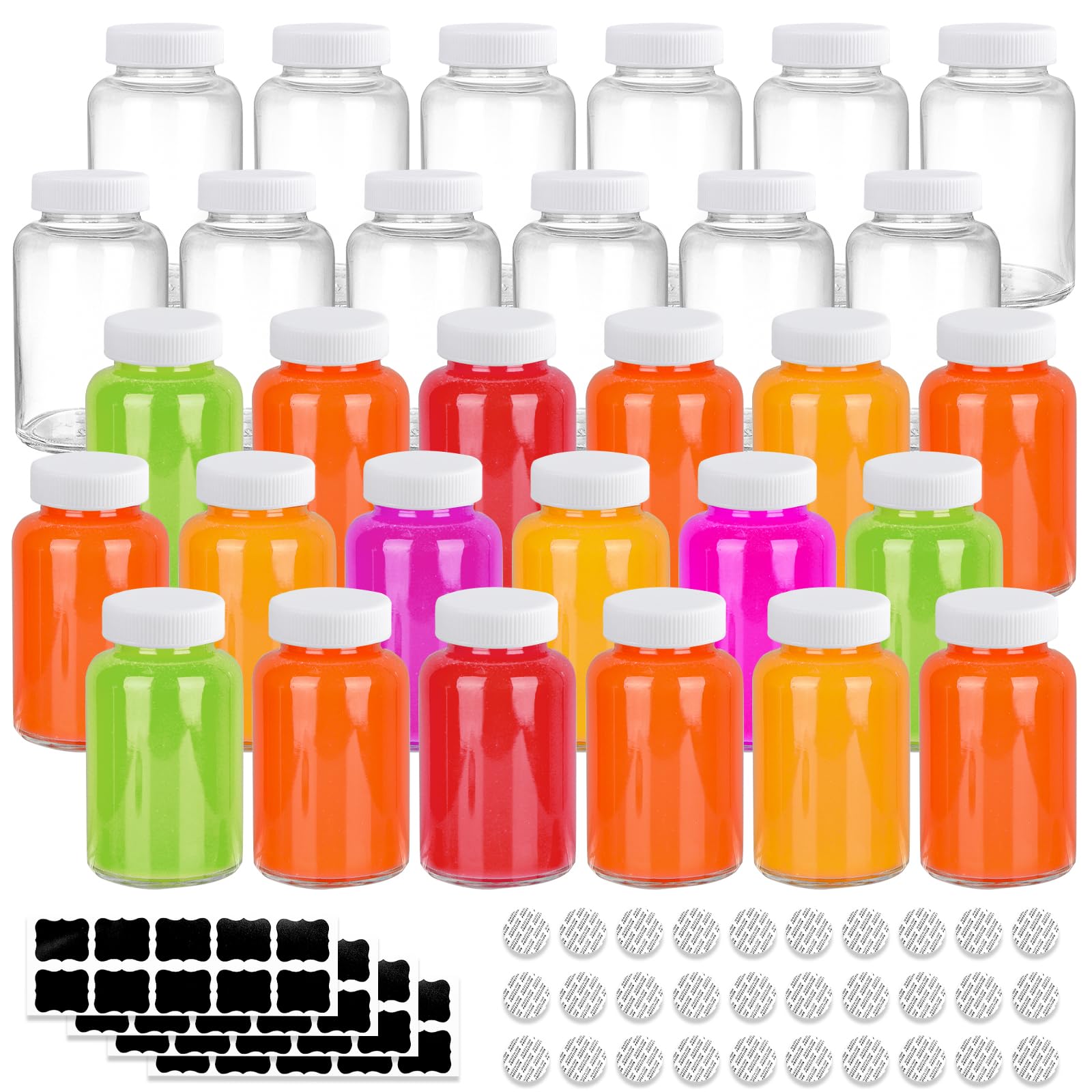Amazon.com | HINGWAH 30 Pack 4 OZ Glass Shot Bottles with Caps
