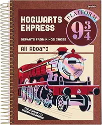 Caderno Espiral Univ CD 10 Matérias 200 Fls Harry Potter Platform 9 FSC - Jandaia