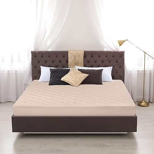 Miniatura 152 de Utopia Bedding Protector de colchón acolchado (individual) – Protector de colchón elástico ajustable – La funda de colchón se estira hasta 16