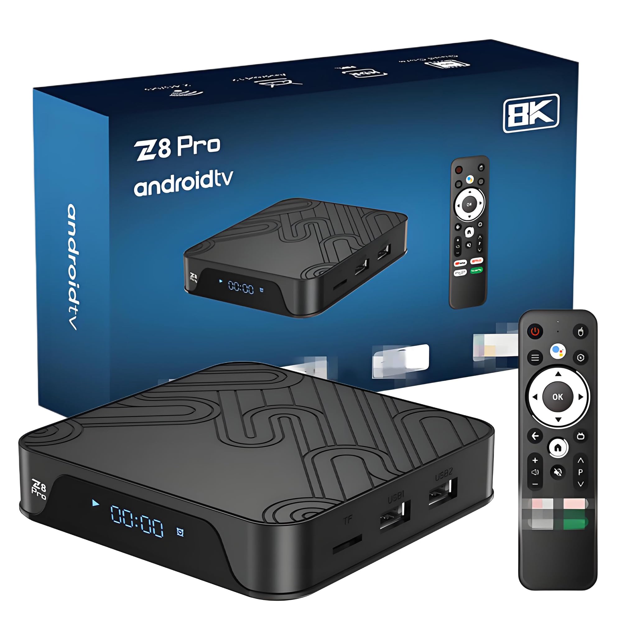XIXIMENG Z8 PRO Android TV Box 4K/8K HDR Android Box,2.4GHz+5GHz