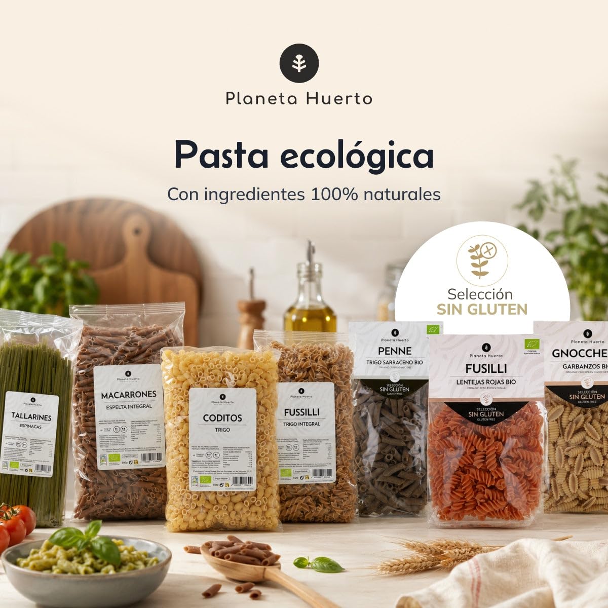 PLANETA HUERTO | Fideos nº0 de espelta integral ecológica 5 kg, pasta fina sin aditivos Ricos en fibra y proteínas - Fideos ideales para sopas, caldos y preparaciones ligeras