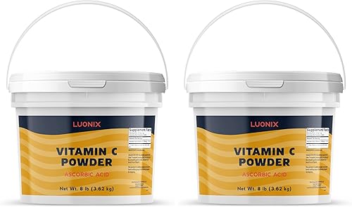 Vitamin C Powder, 1 Gallon Bucket, Ascorbic Acid, Supplement (Pack of 2)