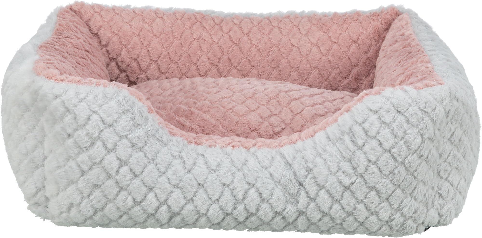 TRIXIE Panier pour Chien Kaline Mio – Gris/Rose Ancien – 65×50 cm