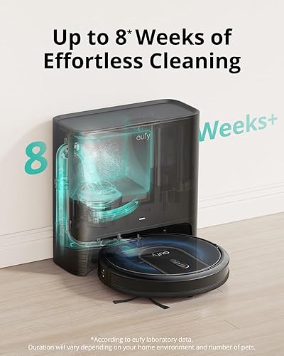 Miniatura 2 de eufy G30+, robot aspirador con vaciado automático, potencia de succión de 2,000 Pa, conexión WiFi, Pathfinding planificado, diseño ultra delgado,