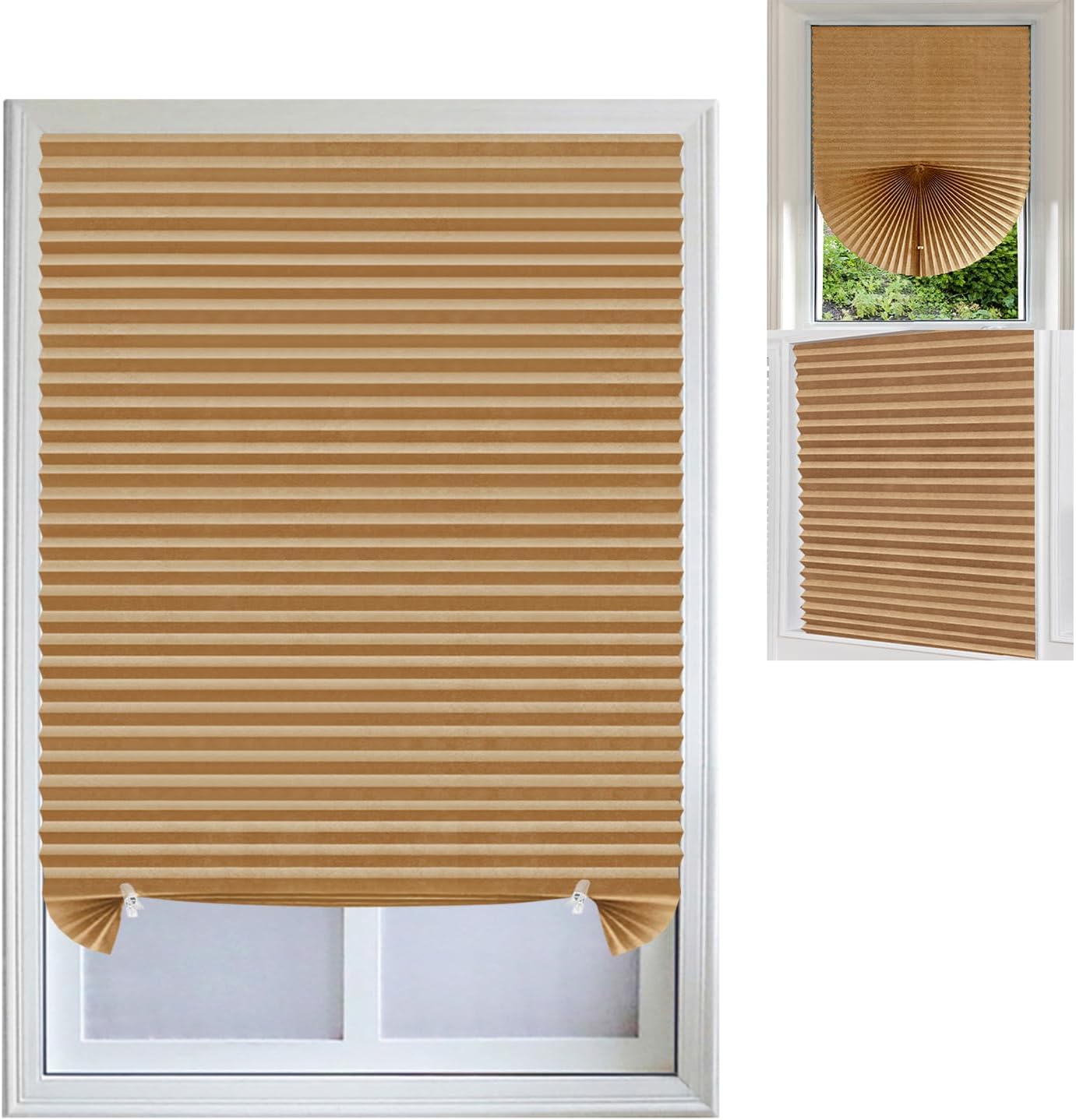 Temporary Blinds for Windows, Self Adhesive Window Blinds
