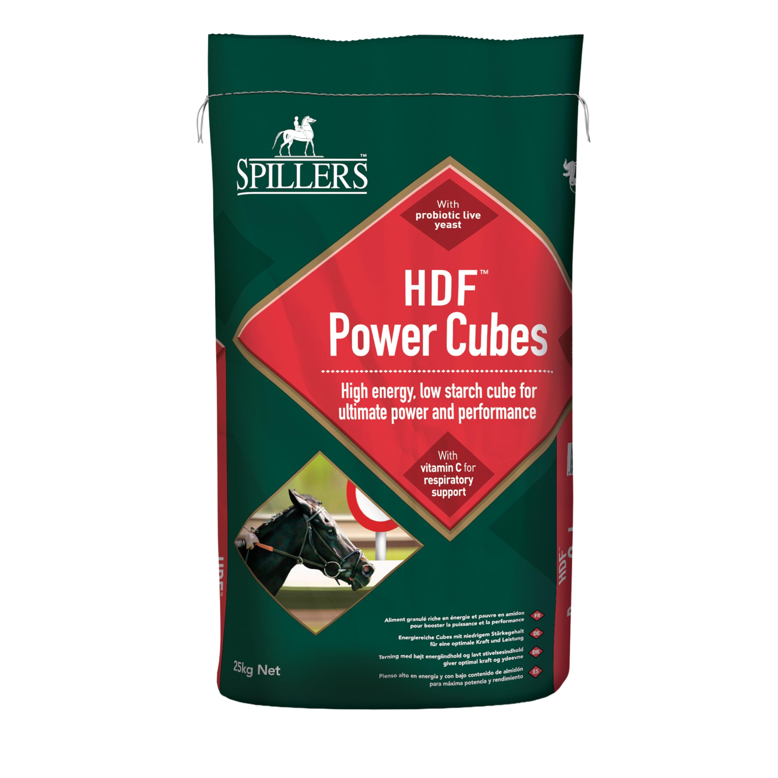 HDF Power Cubes Feed, 25KG – High Energy Horse Food for Racing – Low Starch Cubes for Ultimate Power & Performance – Suitable for Racehorses & Performance Horses in Full Training