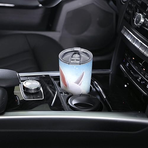 Miniatura 6 de Vaso aislado de 20 onzas con tapa y pajilla, taza de viaje de acero inoxidable con aislamiento al vacío para bebidas calientes y frías