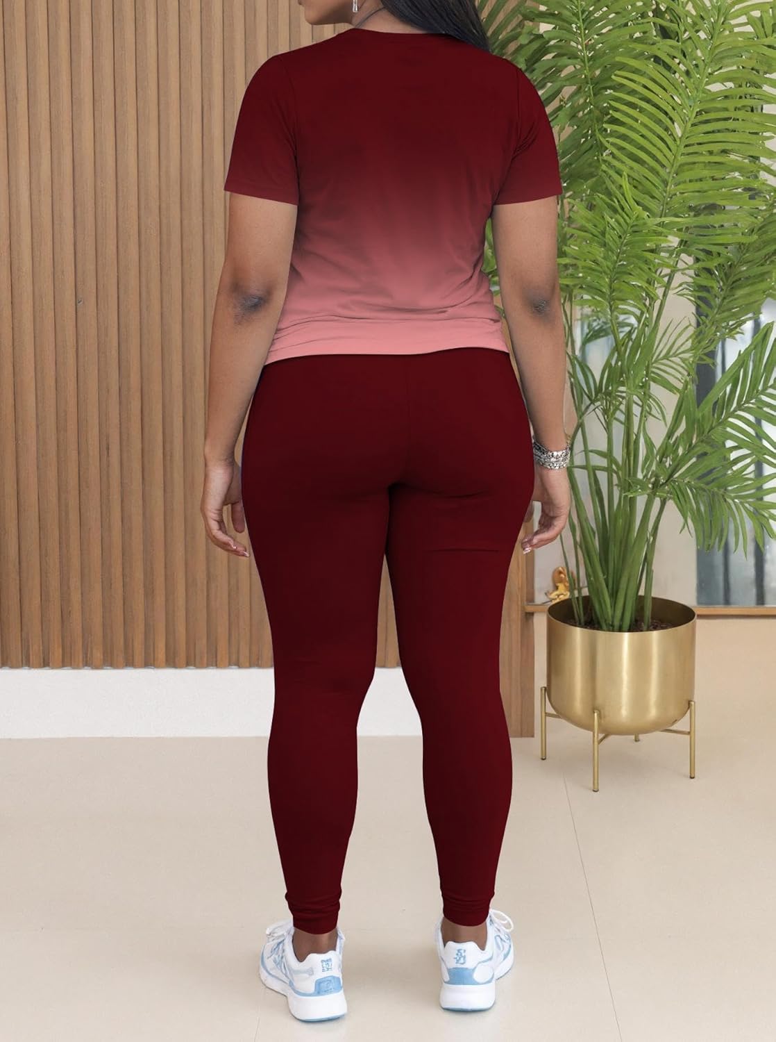 HBQ Women 2 Piece Outfits Summer Sweatsuits Biker Short Workout Jogger Sets - Image 5