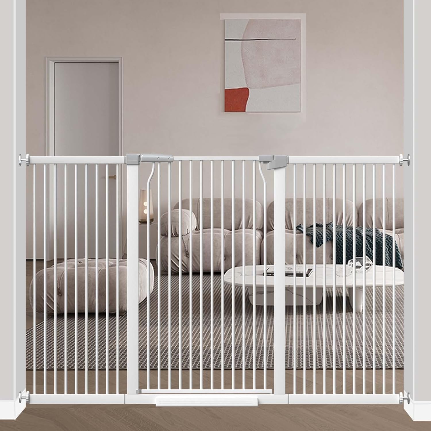 flower frail 40.5" Extra Tall Baby Gate Pressure Mounted