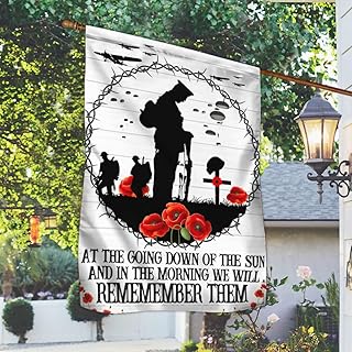 Anzac Day Flag Australia Flag Lest We Forget Flag Remember Them Double Sided House Decor Flags For Memorial Day