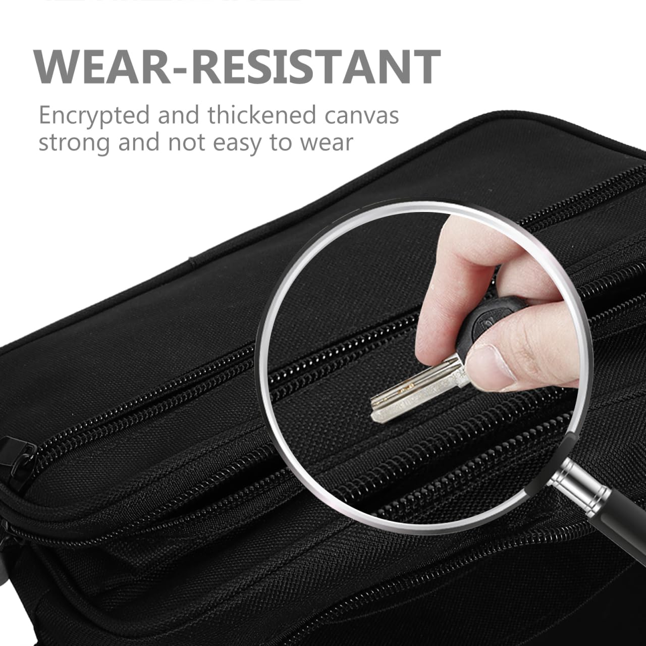 Bolsa de Herramientas de Lona con Correa Ajustable, Bolso Portaherramientas para Trabajo, Bolsa Herramientas Electricista Profesional, 30x22cm