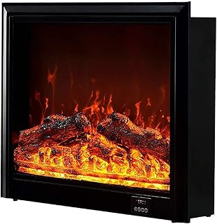 Electric Fireplaces Embedded Electric Fireplace Home Decoration Electronic Simulation Flame Household Heater (Size : 31.5in*26in*7.1in) (27.6 * 23.6in*7in)