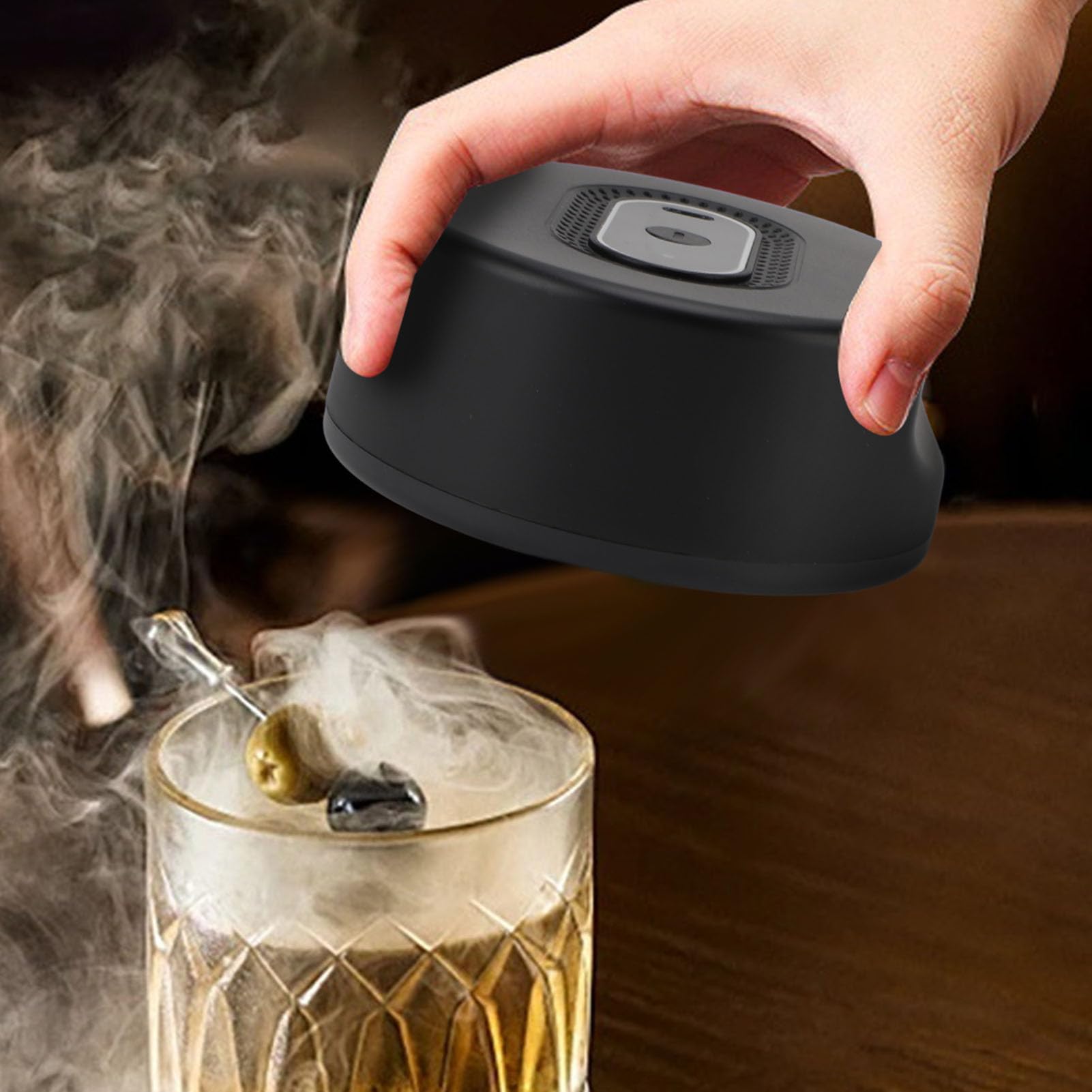 Cocktail Smoker, Design Smoker Utilizes Easy to Operate Electric Smoker Comfortable User Experience Heating Smoker Kit for Home Bar and Outdoor Gathering