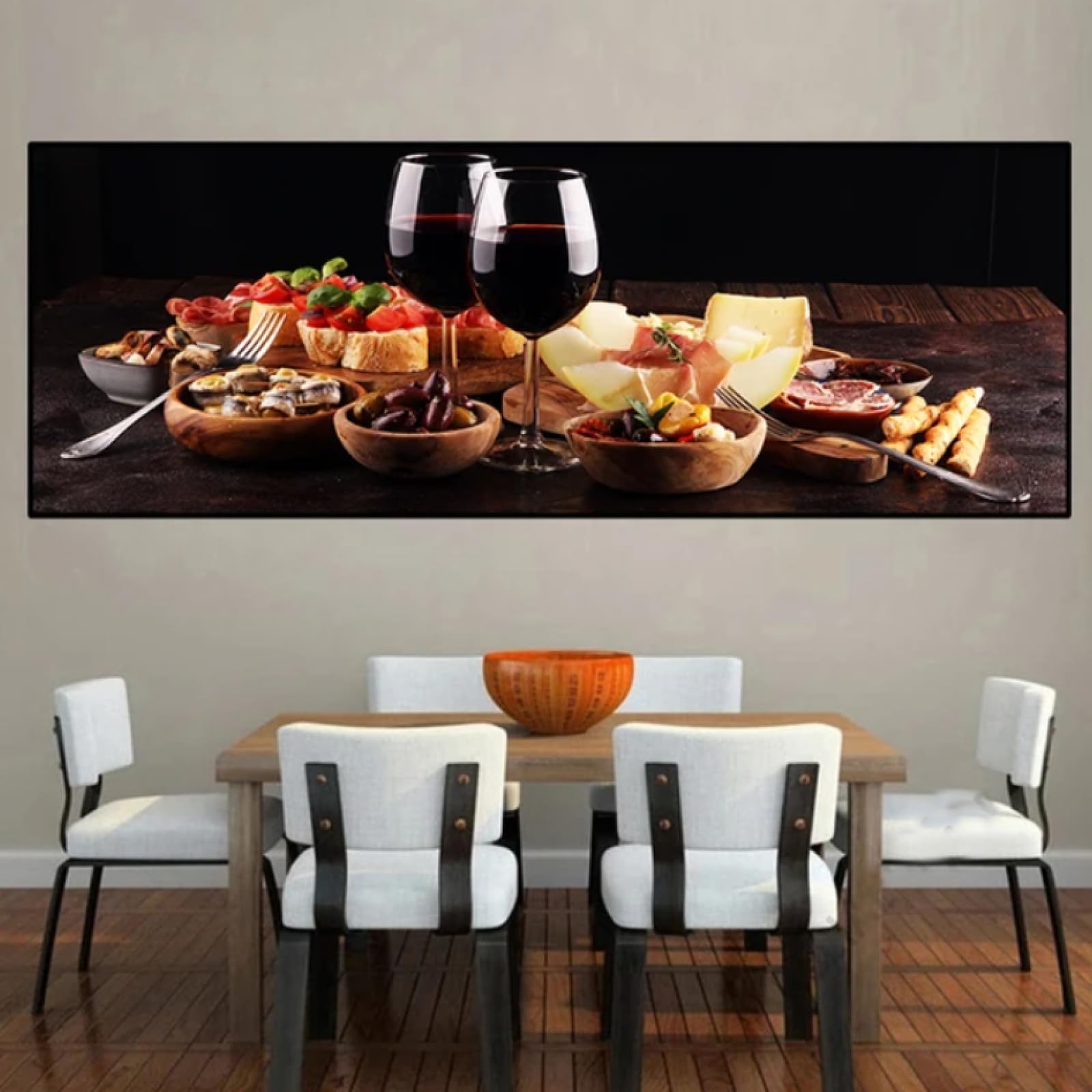 ワイン　チーズ　絵画　ヨーロッパ風景画 ワインチーズ絵画ヨーロッパ風景画