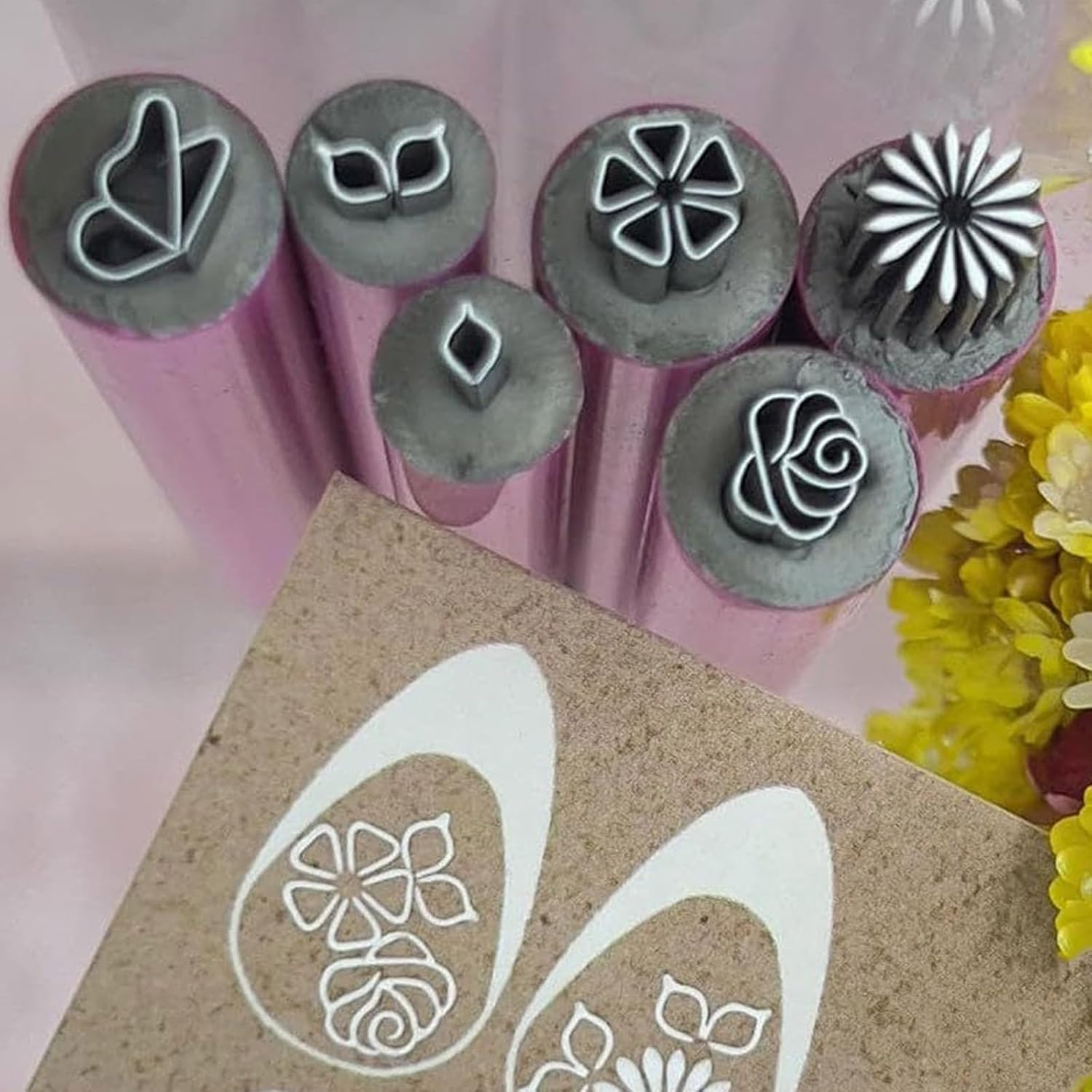 6x Nails Stamp Set Nails Art Stamp Pen Set Art Stamper Kits Stamper Pen Tool