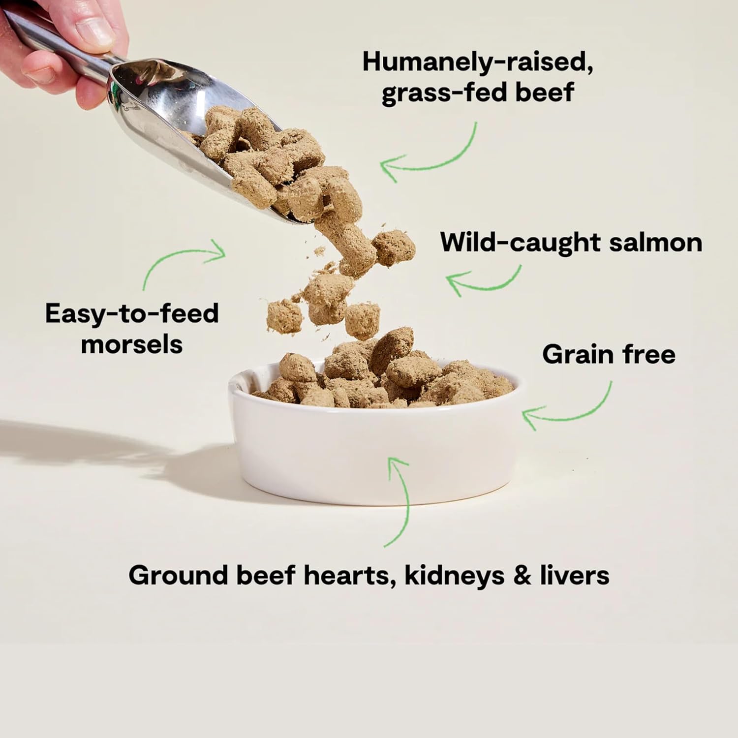 Open Farm, Freeze Dried Raw Dog Food, Morsels with 95% Meat, Organs & Bone, Organic Produce & Superfoods, Complete Meal or Freeze Dried Dog Food Topper, Surf & Turf Recipe, 13.5oz Bag