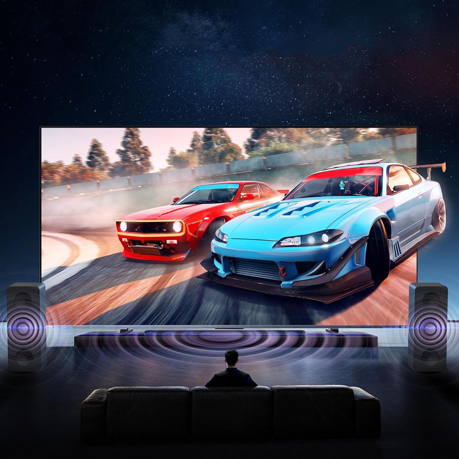 Lazmin112 Commutateur Multiviewer 6x2, Commutateur 4K 60 Hz avec Bande Passante de 18 Gbit/s, Gestion EDID, Double Sortie Optique SPDIF et Sorties AUX 3,5 Mm, pour TV, PC, Consoles de (Prise UE)