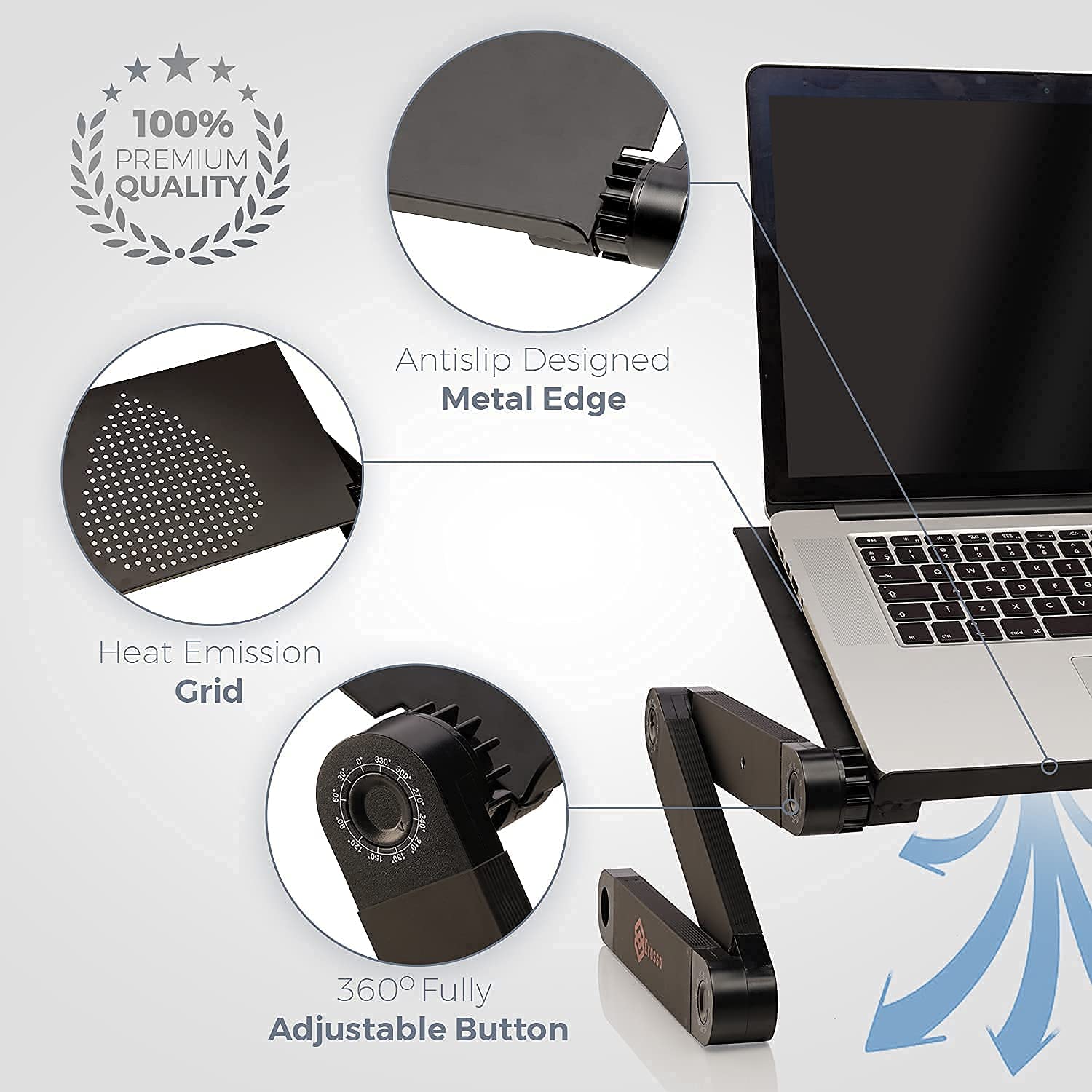 Laptop Stand for Bed Portable Laptop Table Folding Laptop Table