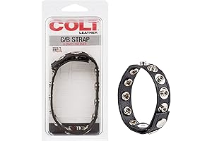 CalExotics COLT 8-Snap Fastener Leather Strap