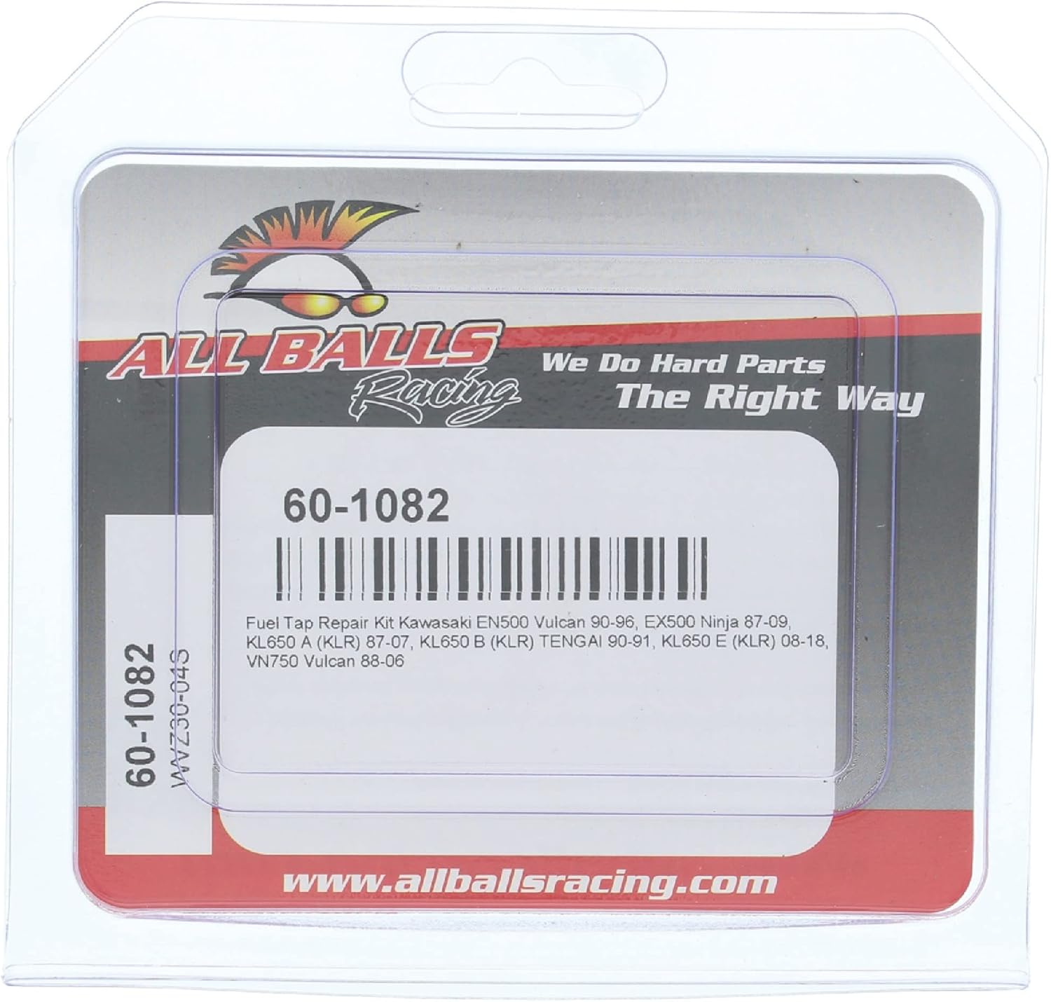 All Balls Racing 60-1082 Fuel Tap Repair Kit Compatible With/Replacement For Kawasaki EN 500 A Vulcan 1990-1996, VN 750 A Vulcan 1988-2006, KL 650 E (KLR) 2008-2017KL 650 A (KLR) 1987-2007