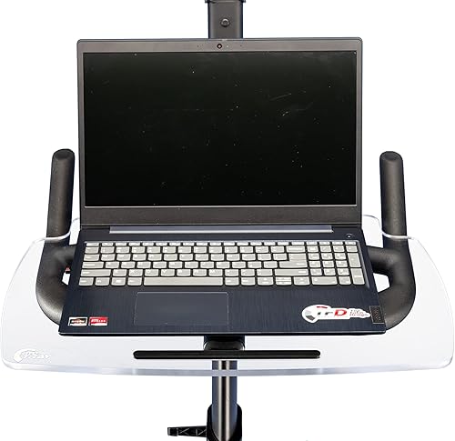 Miniatura 6 de The Tray-E & Pivot-E, compatible con bicicletas Echelon  Fabricado en los Estados Unidos - Ajustador de movimiento 360 para bicicletas en casa,