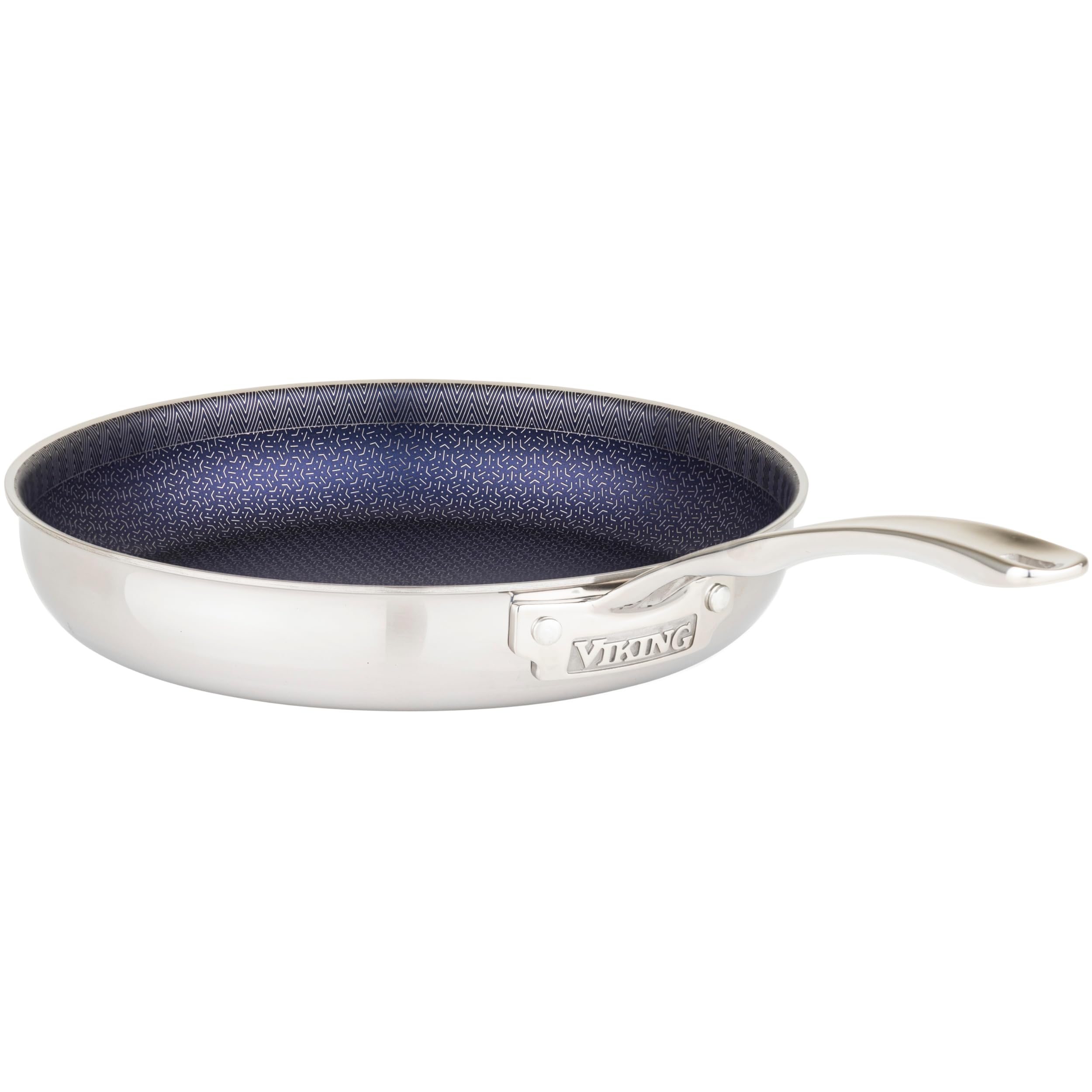 Viking 10" Hybrid Plus 3-Ply Nonstick Frying Pan, Stainless Steel Cookware, Silver