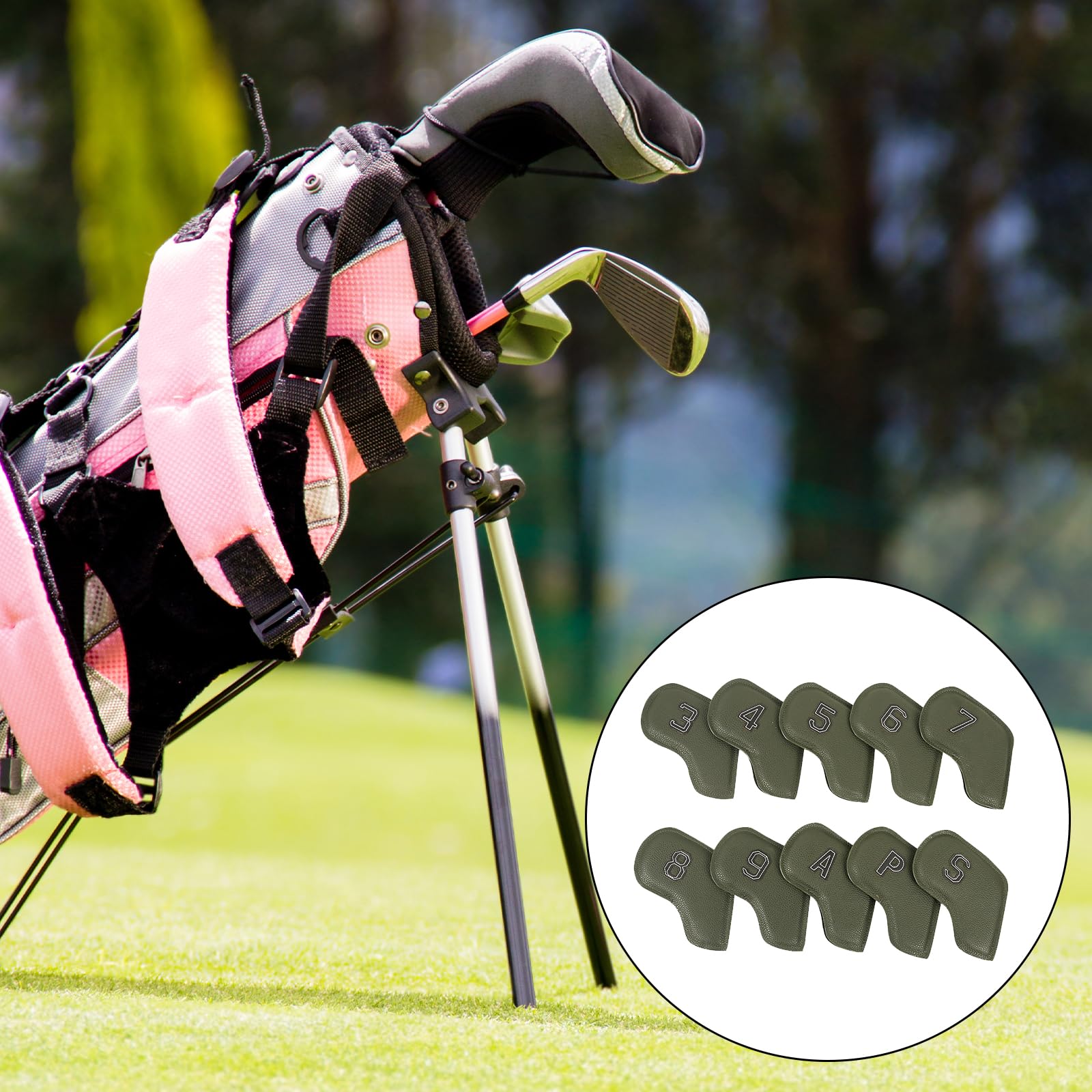 10 fundas protectoras para palos de golf de poliuretano