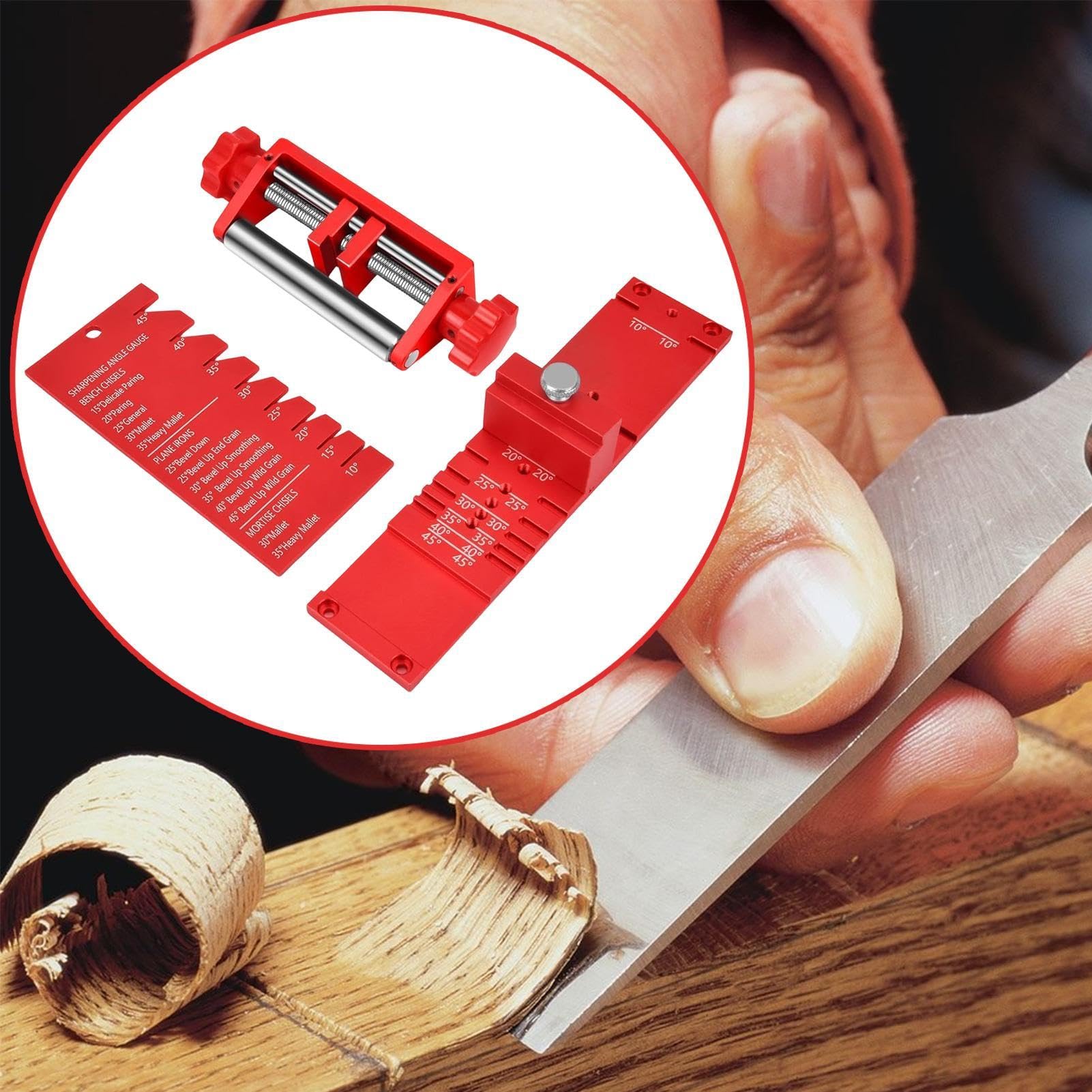 Guida di affilatura per scalpelli Strumenti Di Precisione Per Falegnameria | Maschera Affilatura Di Precisione Scalpelli Per Molatura Piallatura Officina Garage Manutenzione Falegnami E Carpentier