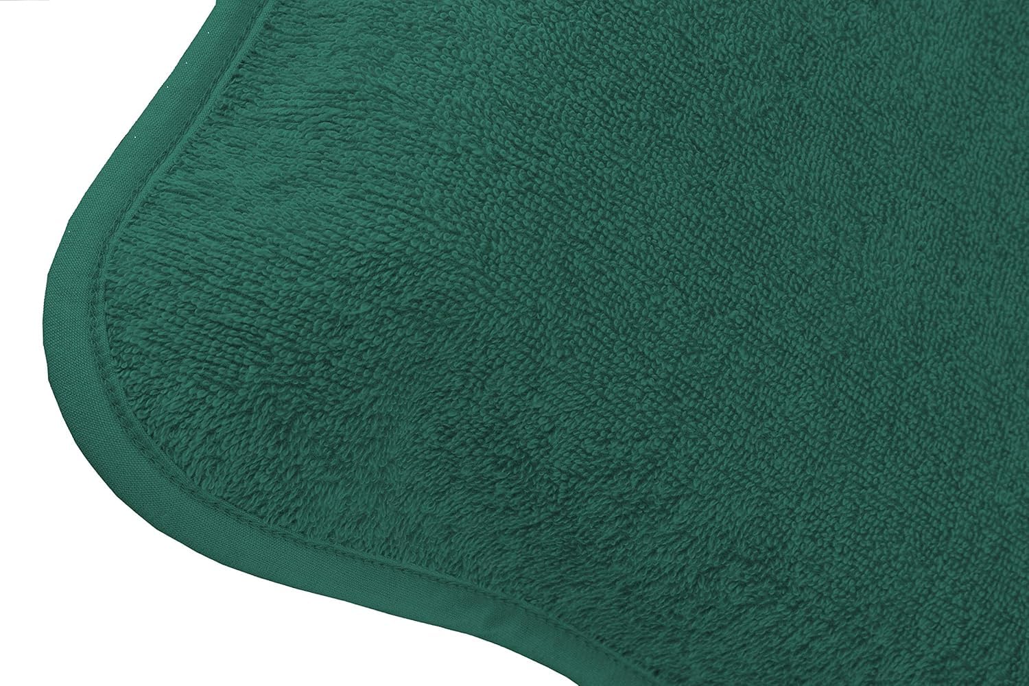 Brandsseller Coprisedia in Spugna per Sedia da Giardino 65x130 cm – Asciugamano XL in 100% Cotone Copricuscino - antiscivolo, lavabile, certificato Oeko-Tex – Verde Scuro