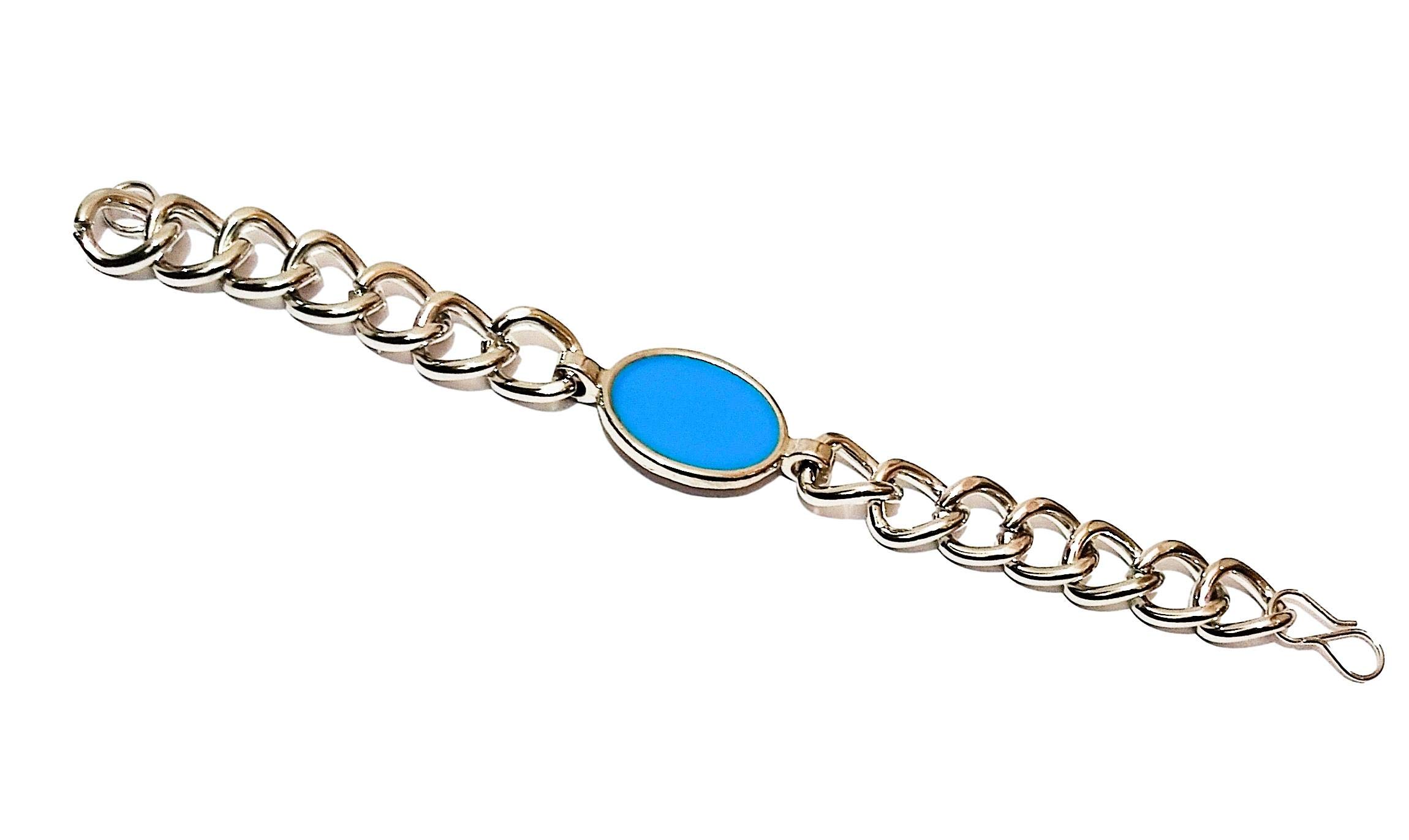 Athizay Silver With Turquoise Bollywood Inspired Bracelet For Men (turquoise Blue) (B081XZJ12V) Amazon Price History, Amazon Price Tracker