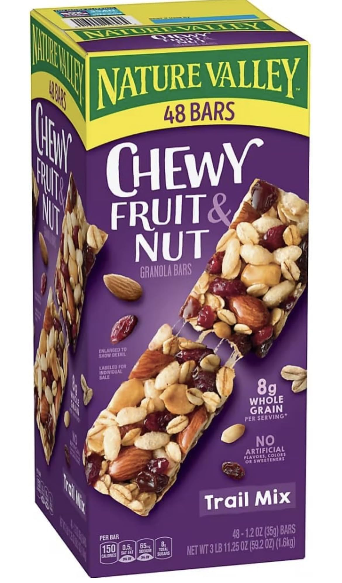 Nature Valley Barres granola à mâcher aux fruits et aux noix (48 pièces).